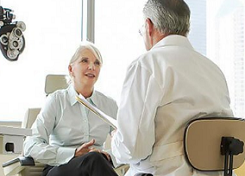 Woman having check-up