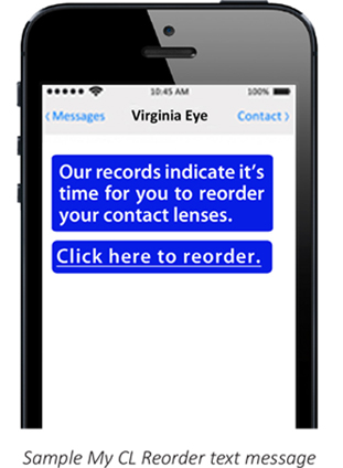Contact Lens Reorder CL Reorder